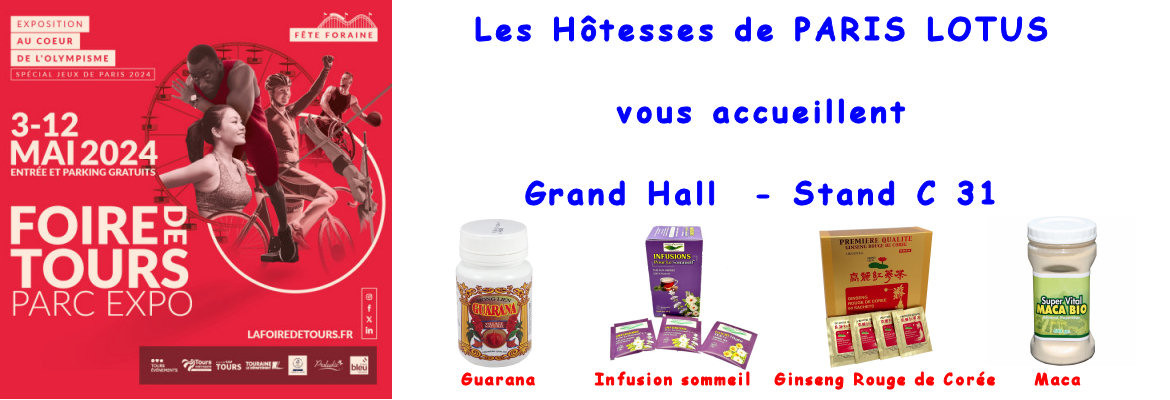 Foire de Tours 2024 - Paris Lotus - Grand Hall - Stand C31